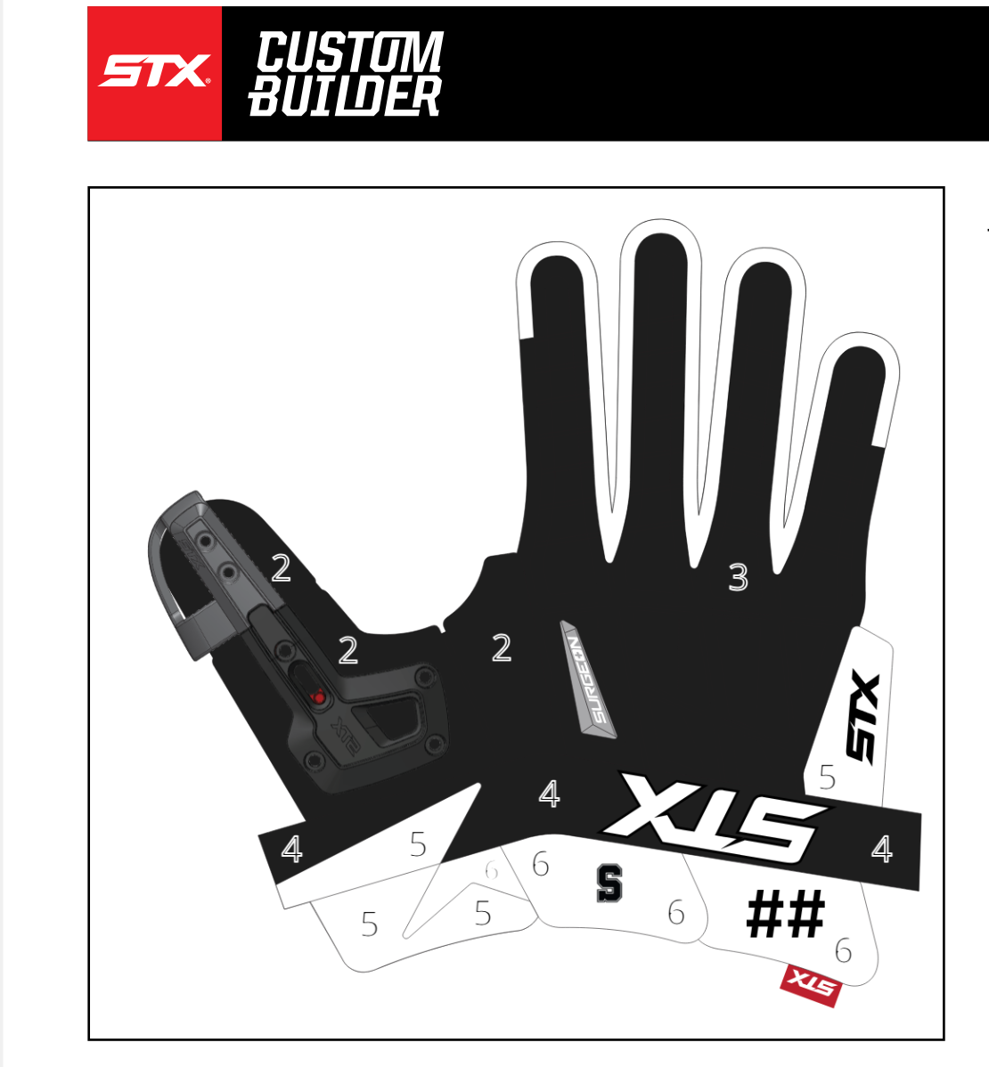 CUSTOM Sachem Sports Club STX Surgeon GOALIE Gloves